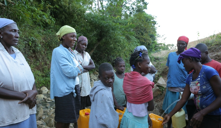 Marie Sophie Lacarrau en mission en Haiti