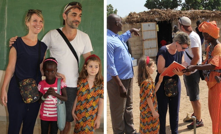 Isabelle, marraine au Sénégal, rencontre pour la première fois sa filleule