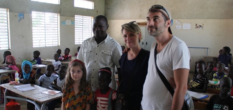 Isabelle, marraine au Sénégal, rencontre pour la première fois sa filleule