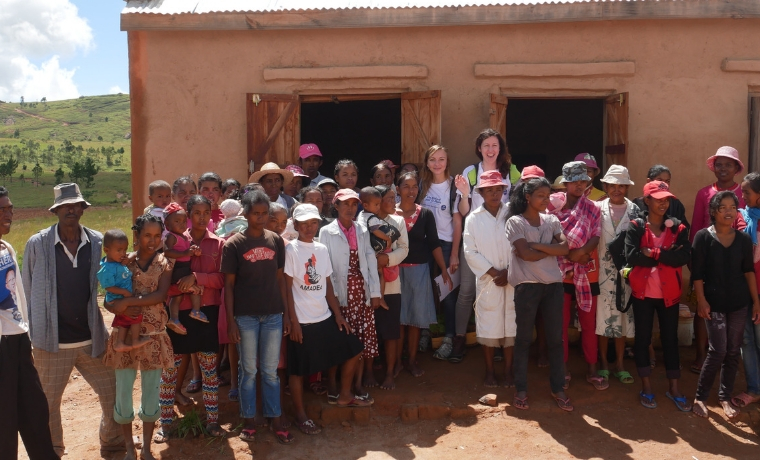 Marine, et Johanne de retour d'une mission à Madagascar