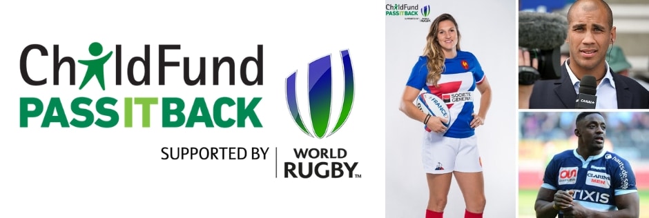 Yannick Nyanga, Lenaig Corson et Romain Magellan s’engagent pour le programme "ChildFund Pass It Back" en Asie
