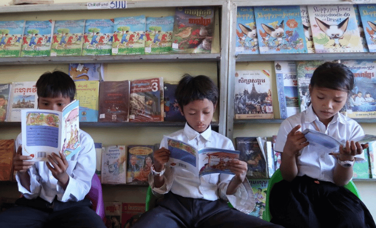 Des livres pour les enfants au Cambodge