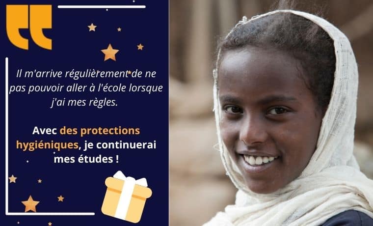 Des protections hygiéniques pour poursuivre sa scolarité en Ethiopie