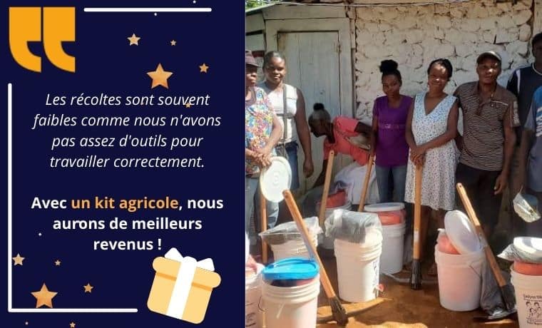 Un kit agricole pour préserver les terres en Haïti