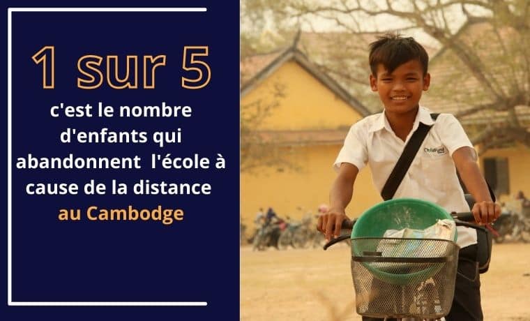 Un vélo pour reprendre le chemin de l'école au Cambodge