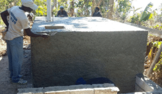 HAÏTI: CONSTRUCTION DE CITERNES D’EAU FAMILIALES À SALAGNAC