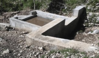Haïti : construction de bassins dans la région du Plateau de Rochelois