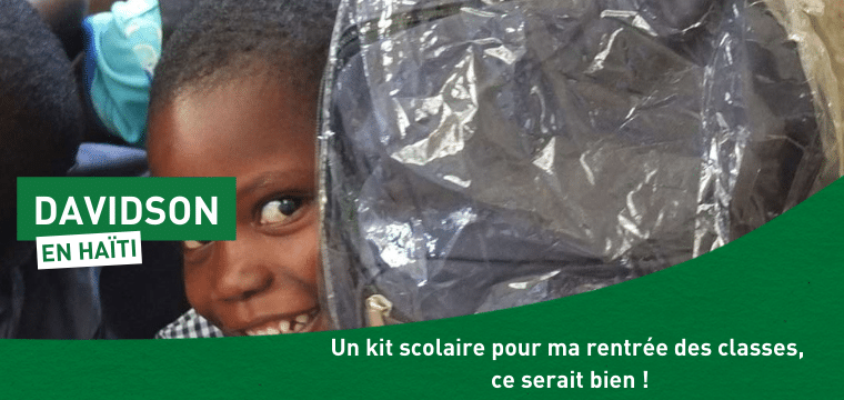 Un kit scolaire pour mieux apprendre en Haïti