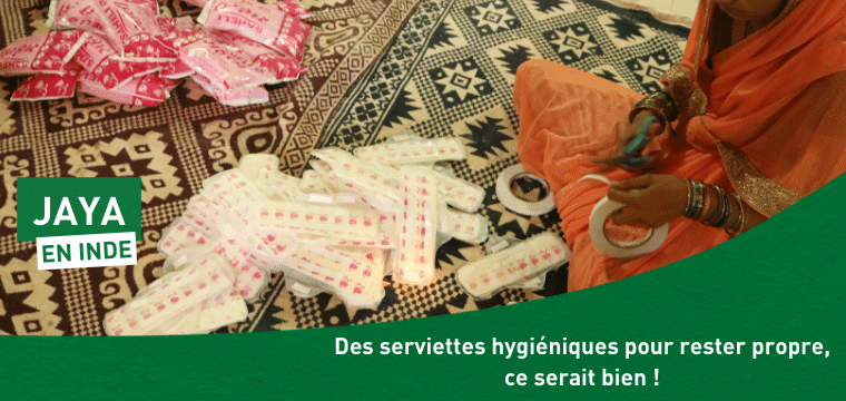 Des protections hygiéniques pour poursuivre sa scolarité en Inde