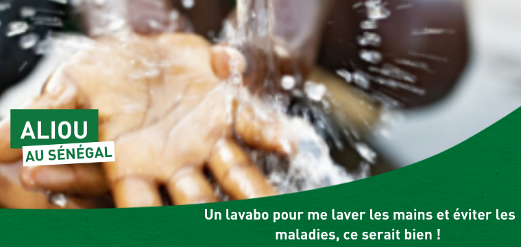 Une station de lavage de mains pour éviter les maladies au Sénégal
