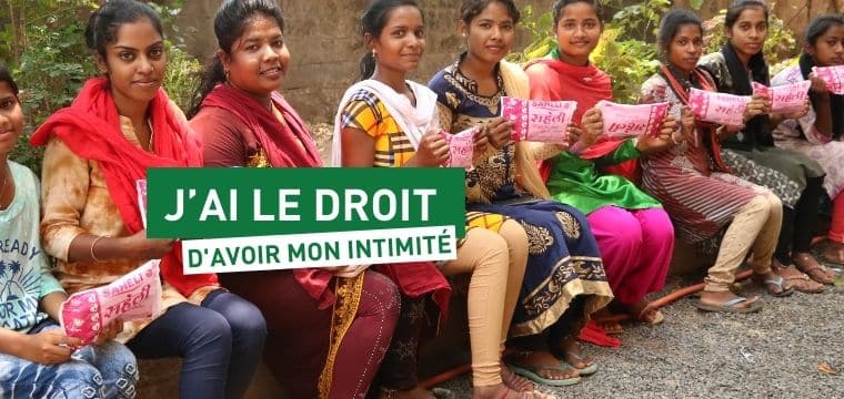 Des protections hygiéniques pour poursuivre sa scolarité en Inde