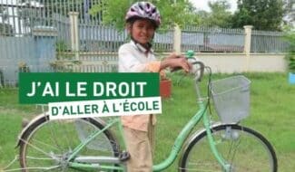 Un vélo pour retourner à l’école au Cambodge