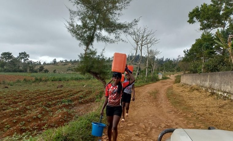 citerne récuperation eau de pluie à Salagnac en Haïti